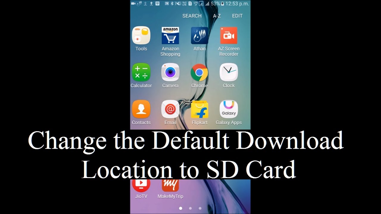 Change default download location android kitkat